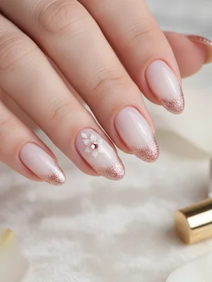 Photo-real Salon French Tips Nails - French Tips nail art - featuring nail art, red - nail art inspiration and design ideas