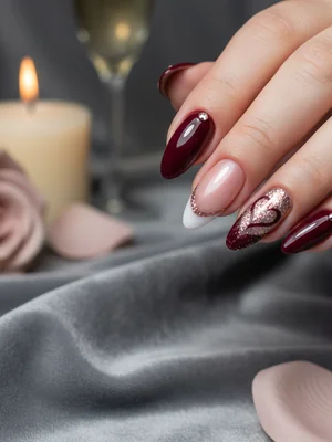 Photo-real Salon Date Night Nails - Date Night nail art - featuring nail art, red, date night - nail art inspiration and design ideas