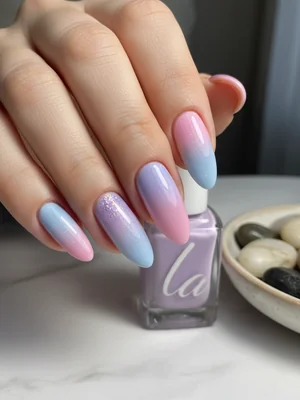 Photo-real Salon Gradient Nails - Gradient nail art - featuring nail art, gradient, red - nail art inspiration and design ideas
