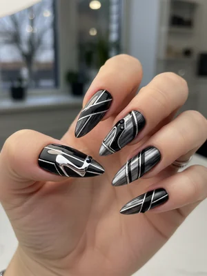 Photo-real Salon Stiletto Nails - Stiletto nail art - featuring nail art, stiletto, red - nail art inspiration and design ideas