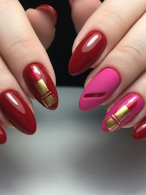 Photo-real Salon Lipstick Nails - Lipstick nail art - featuring nail art, red - nail art inspiration and design ideas
