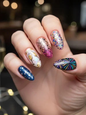 Stunning Photo-real Salon Party Nails