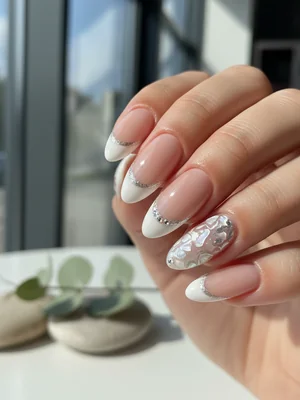 Stunning Photo-real Salon French Tips Nails