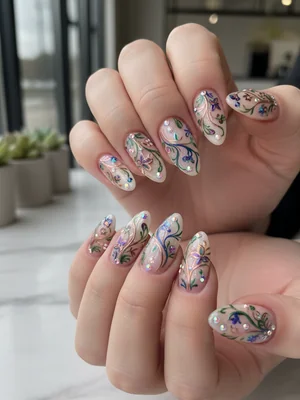 Gorgeous Photo-real Salon Detailing Nails