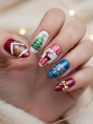 Gorgeous Photo-real Salon Holiday Nails