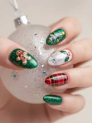 Gorgeous Photo-real Salon Holiday Nails
