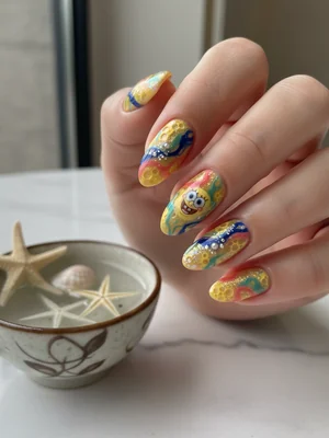 Photo-real Salon Sponge Nails