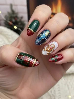 Beautiful Photo-real Salon Holiday Nails