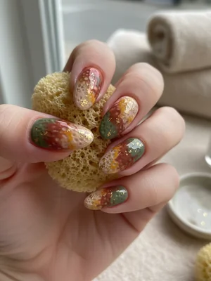 Sophisticated Photo-real Salon Sponge Nails