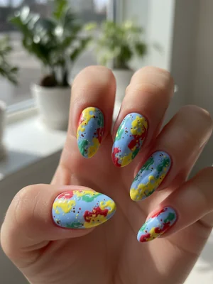 Gorgeous Photo-real Salon Sponge Nails