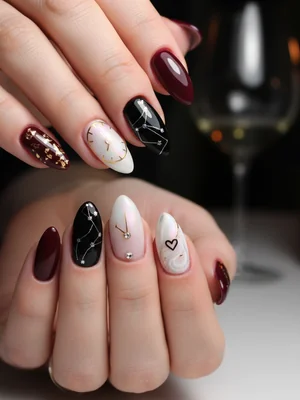 Sophisticated Photo-real Salon Date Night Nails - Date Night nail art - featuring nail art, red, date night - nail art inspiration and design ideas