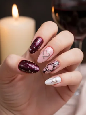 Gorgeous Photo-real Salon Date Night Nails - Date Night nail art - featuring nail art, red, date night - nail art inspiration and design ideas