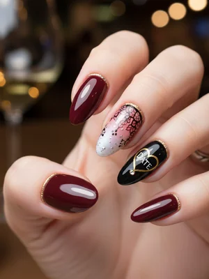 Beautiful Photo-real Salon Date Night Nails - Date Night nail art - featuring nail art, red, date night - nail art inspiration and design ideas