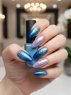 Stunning Photo-real Salon Gradient Nails - Gradient nail art - featuring nail art, gradient, red - nail art inspiration and design ideas