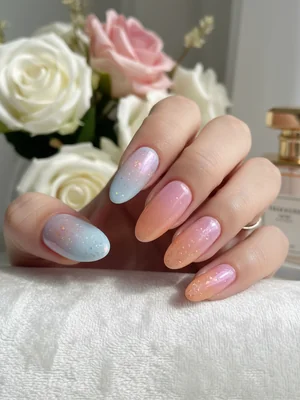 Stunning Photo-real Salon Gradient Nails - Gradient nail art - featuring nail art, gradient, red - nail art inspiration and design ideas