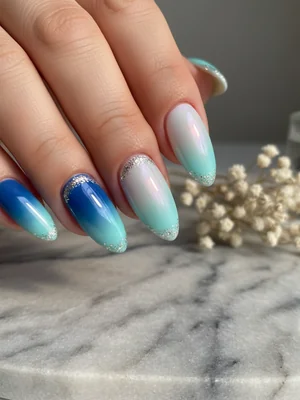 Gorgeous Photo-real Salon Gradient Nails - Gradient nail art - featuring nail art, gradient, red - nail art inspiration and design ideas