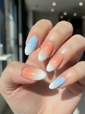 Beautiful Photo-real Salon Gradient Nails - Gradient nail art - featuring nail art, gradient, red - nail art inspiration and design ideas