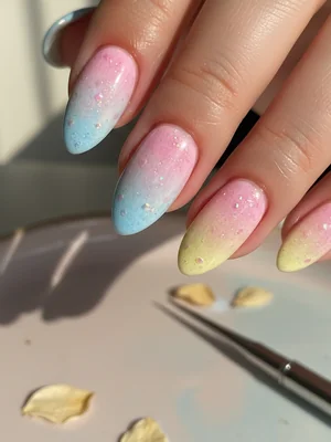 Stunning Photo-real Salon Sponging Nails