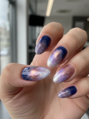 Gorgeous Photo-real Salon Sponging Nails