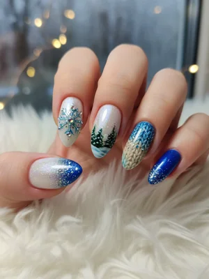 Gorgeous Photo-real Salon Winter Nails