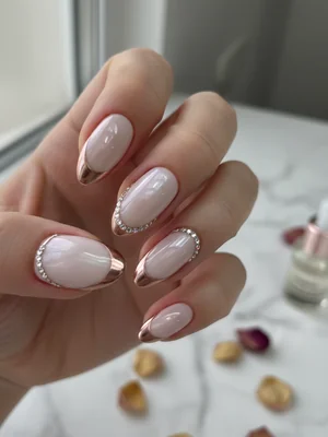 Stunning Photo-real Salon Reverse French Nails - Reverse French nail art - featuring nail art, red - nail art inspiration and design ideas