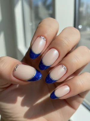 Gorgeous Photo-real Salon Reverse French Nails - Reverse French nail art - featuring nail art, red - nail art inspiration and design ideas