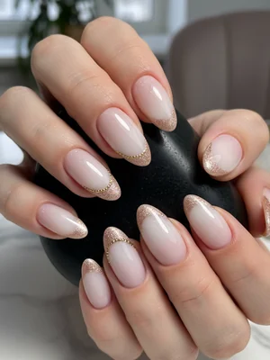 Beautiful Photo-real Salon Reverse French Nails - Reverse French nail art - featuring nail art, red - nail art inspiration and design ideas