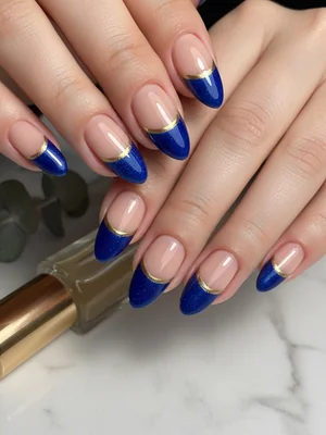 Sophisticated Photo-real Salon Half Moon Nails - Half Moon nail art - featuring nail art, red - nail art inspiration and design ideas