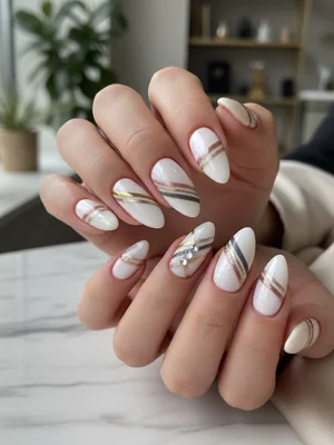 Royal Pomegranate Nails