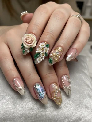 Beautiful Photo-real Salon 3D Nails