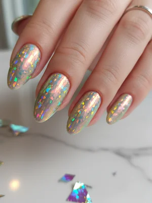 Stunning Photo-real Salon Holographic Nails