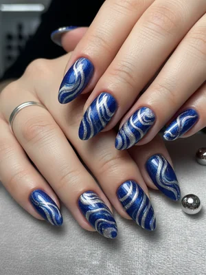 Sophisticated Photo-real Salon Magnetic Nails
