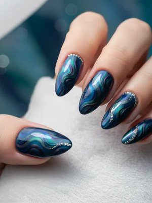 Gorgeous Photo-real Salon Magnetic Nails