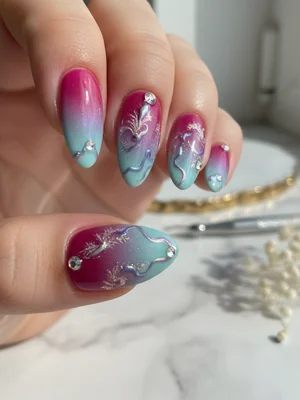 Gorgeous Photo-real Salon Thermal Nails