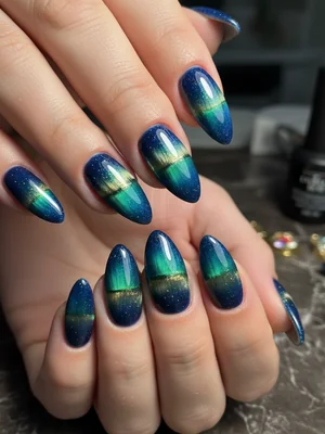 Beautiful Photo-real Salon Cat Eye Nails - Cat Eye nail art - featuring nail art, red - nail art inspiration and design ideas