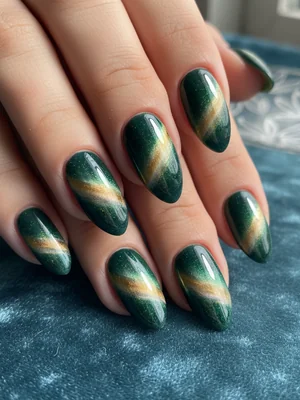 Photo-real Salon Cat Eye Nails - Cat Eye nail art - featuring nail art, elegant, red - nail art inspiration and design ideas