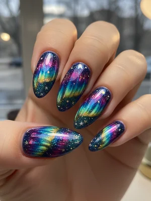 Beautiful Photo-real Salon Aurora Nails