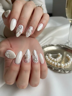 Photo-real Salon Bridal Nails