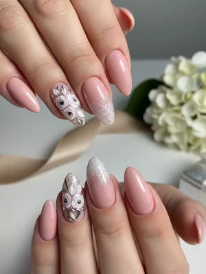 Sophisticated Photo-real Salon Bridesmaid Nails