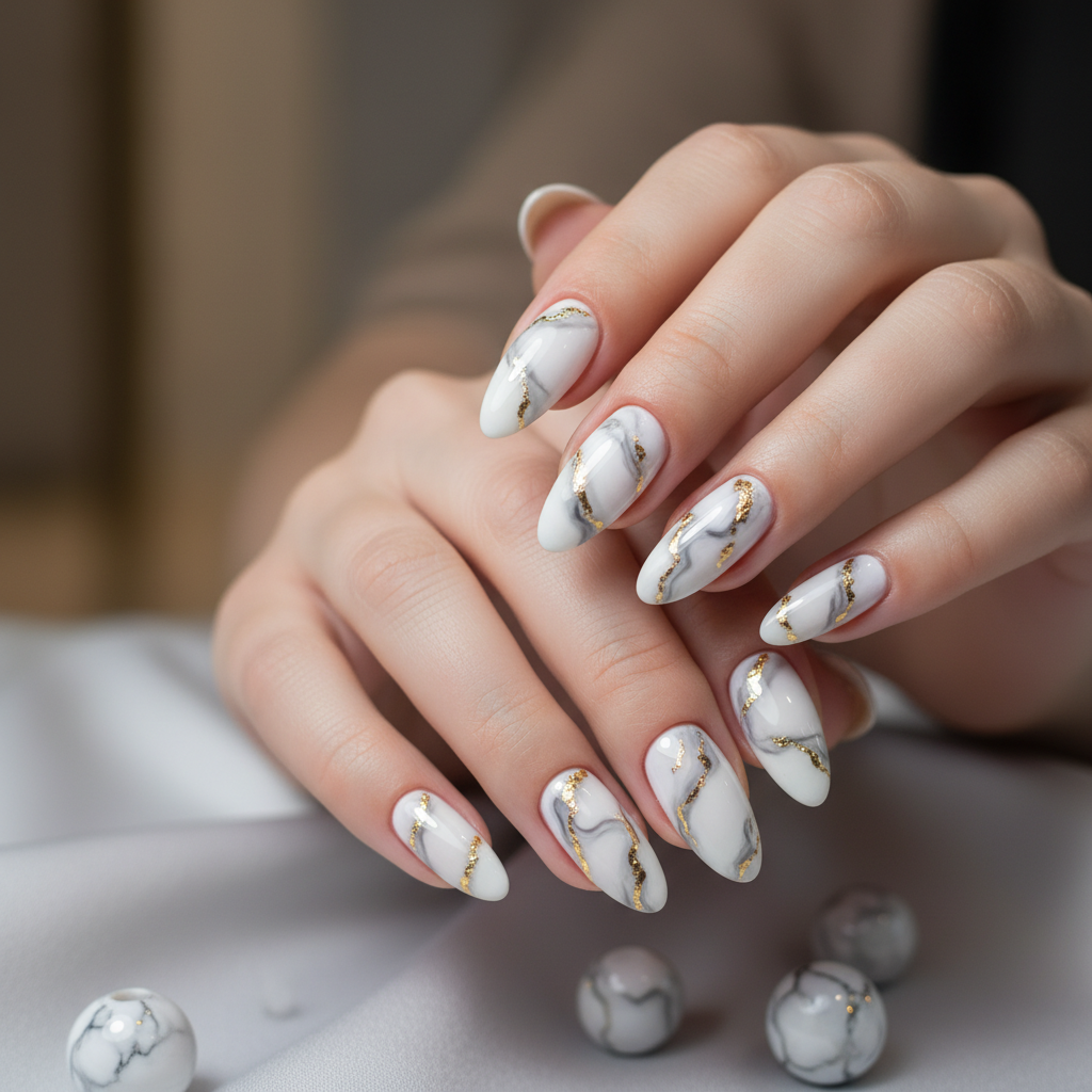Photo-real Salon Marble Nails