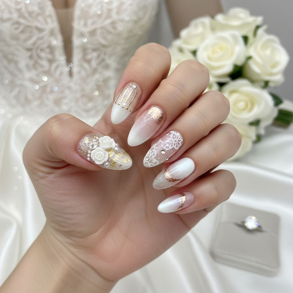 Photo-real Salon Wedding Nails