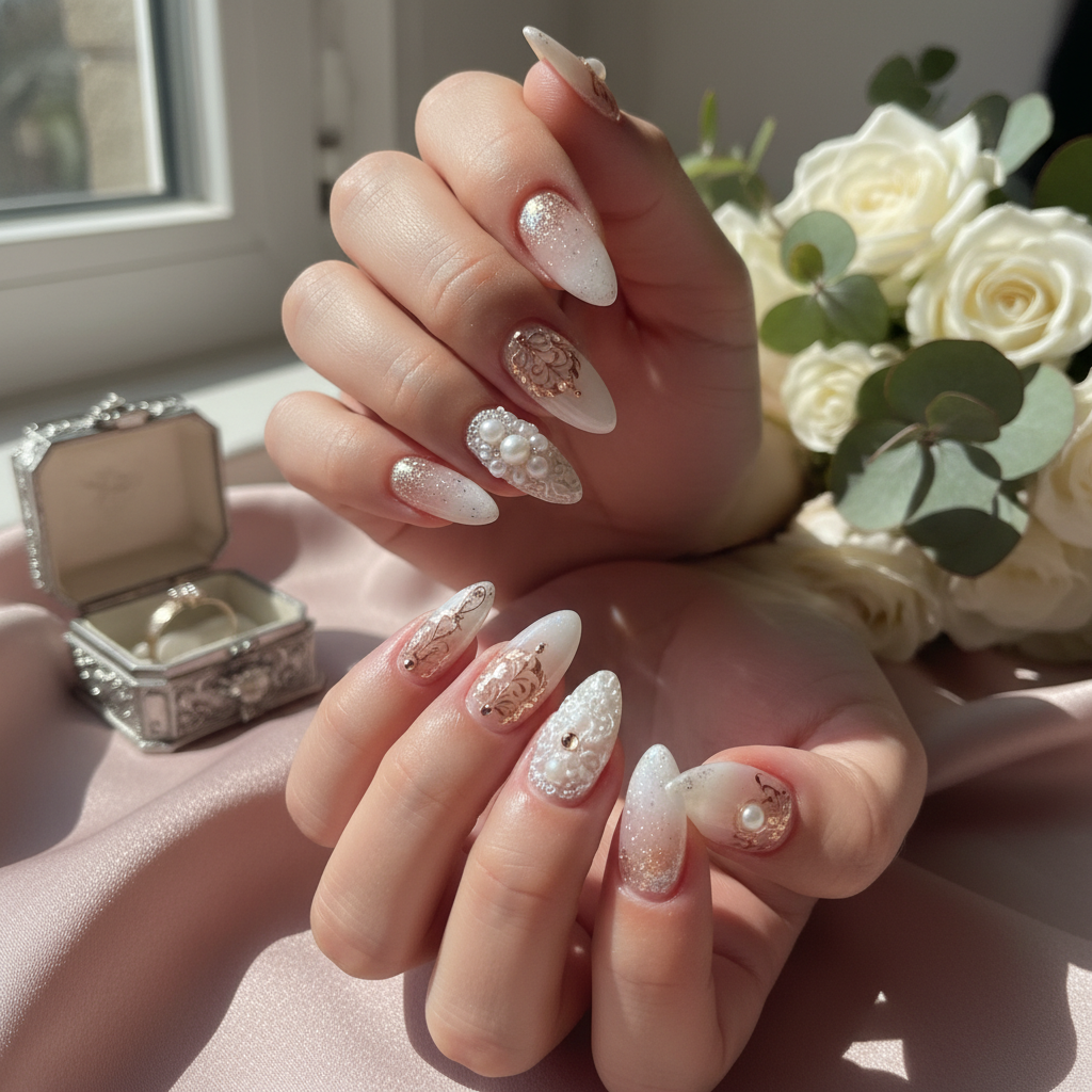 Photo-real Salon Wedding Nails