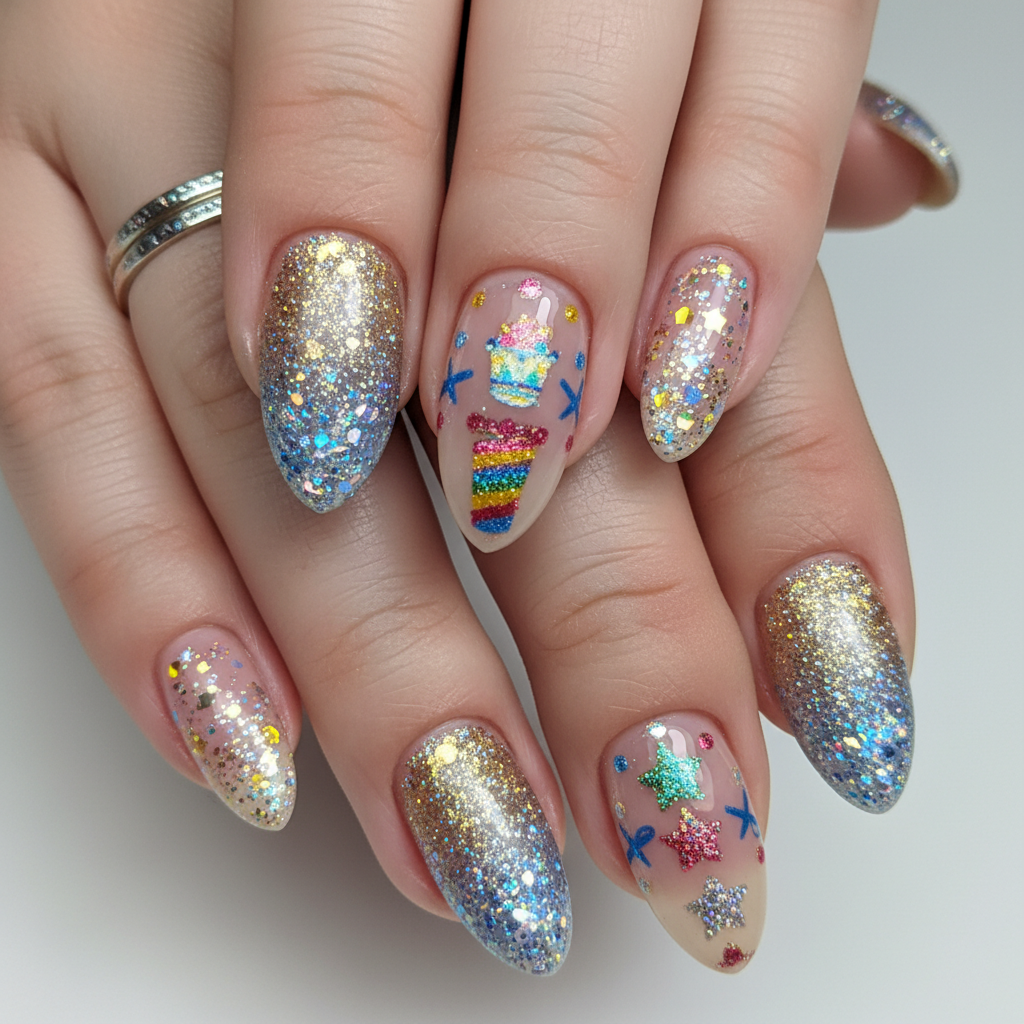 Photo-real Salon Party Nails