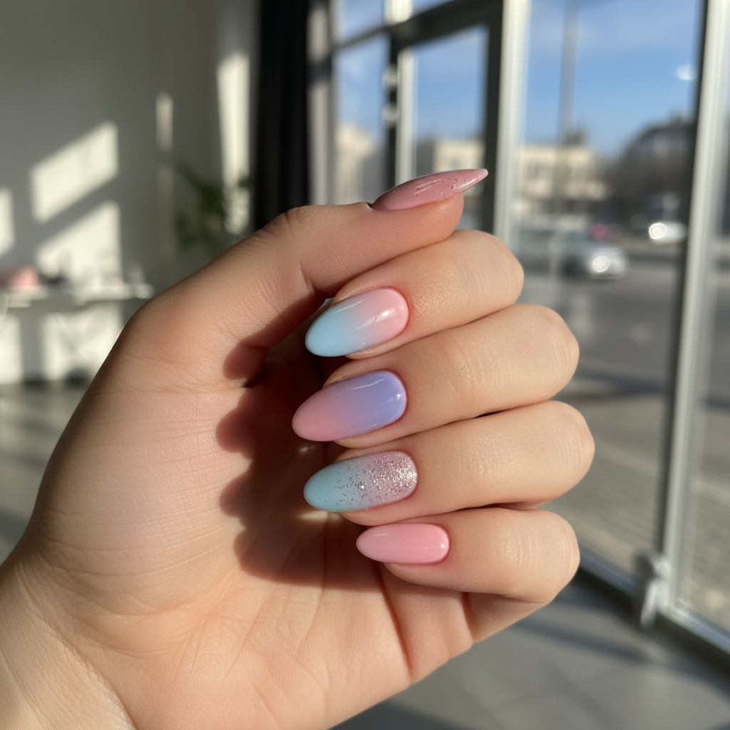 Photo-real Salon Gradient Nails Gradient nail art