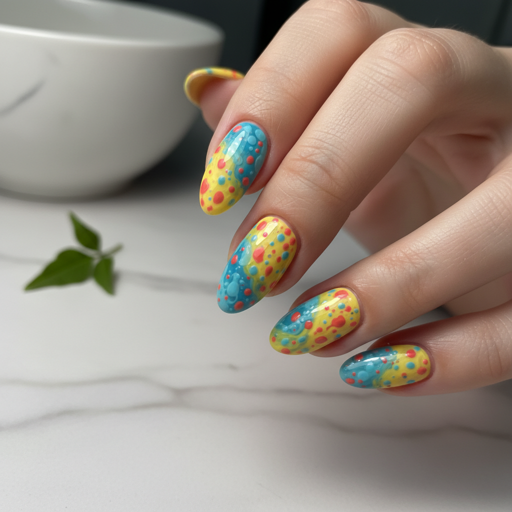 Photo-real Salon Sponge Nails Sponge nail art