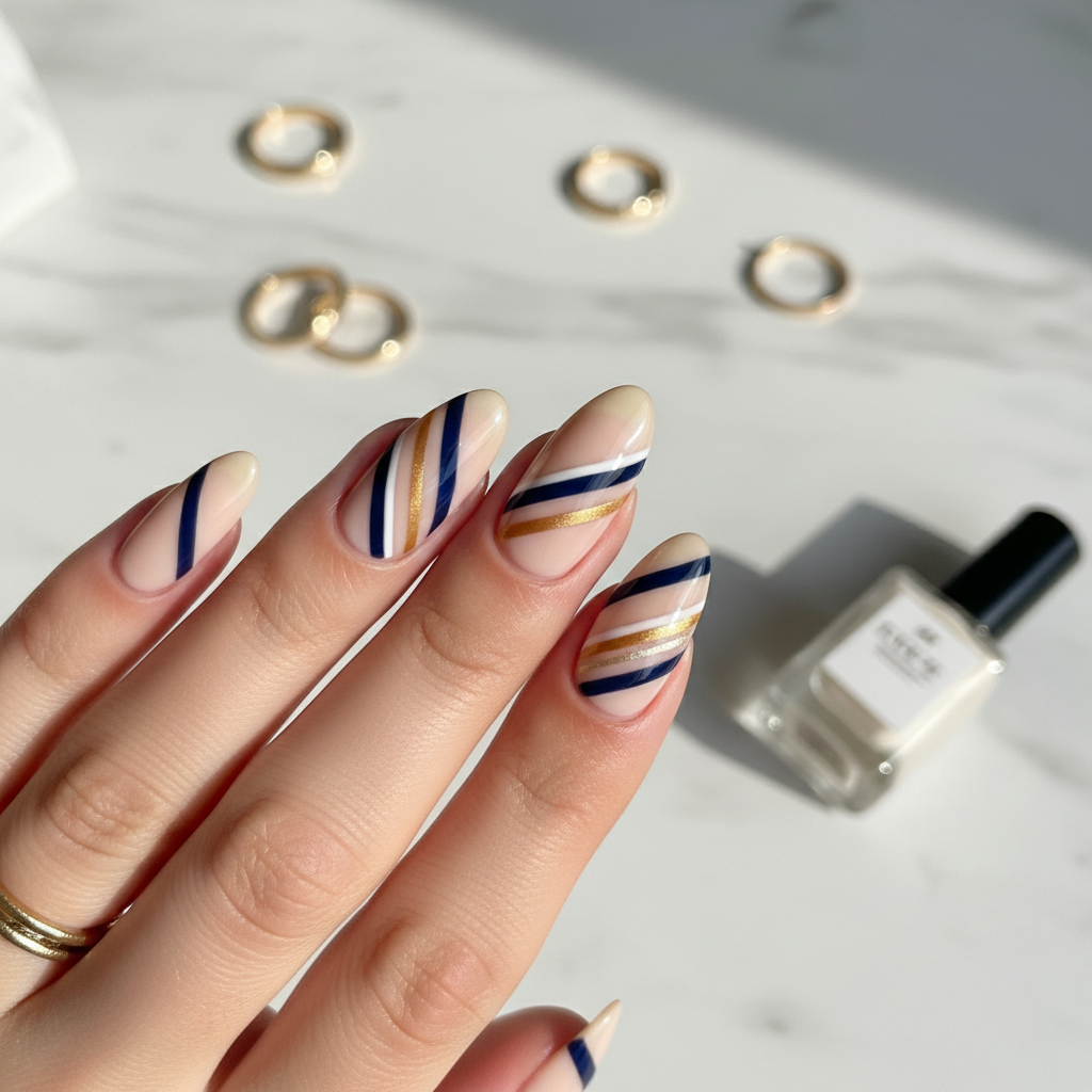Photo-real Salon Stripes Nails