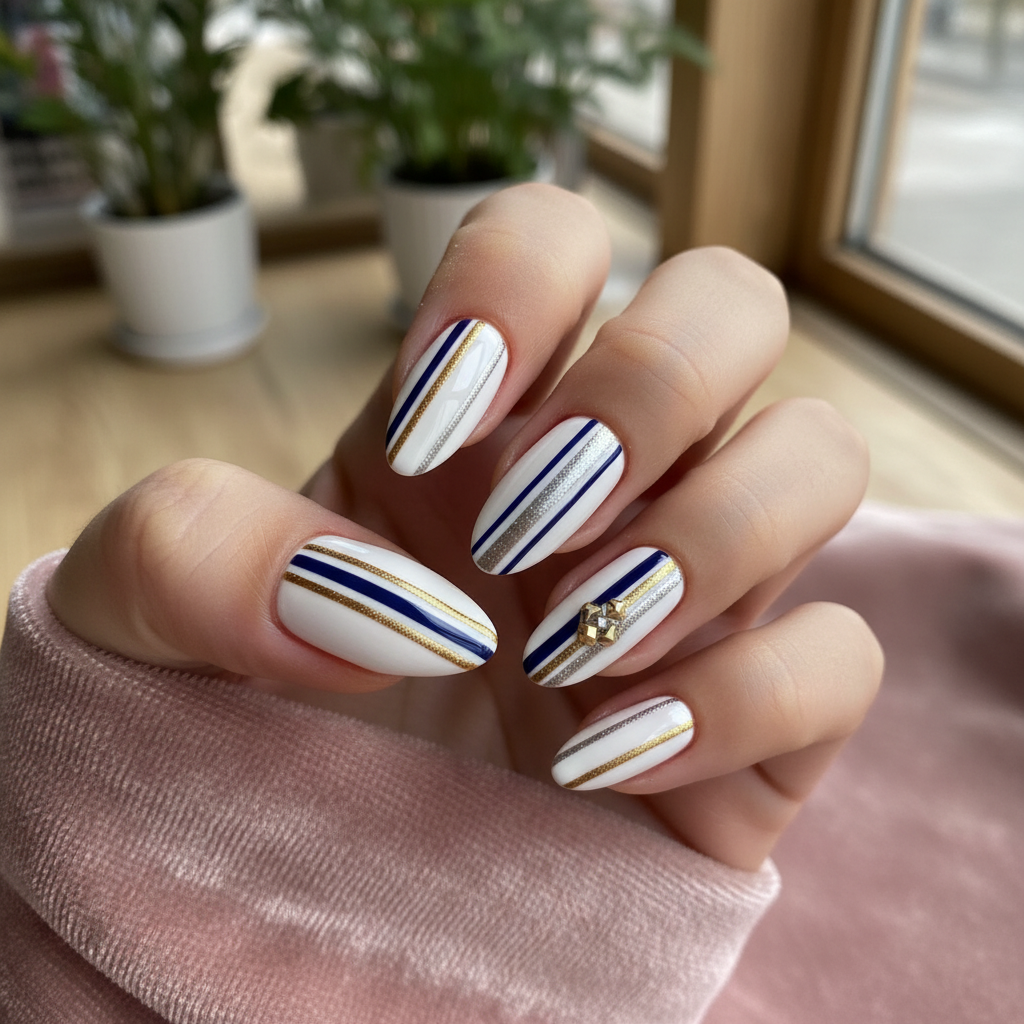 Photo-real Salon Stripes Nails