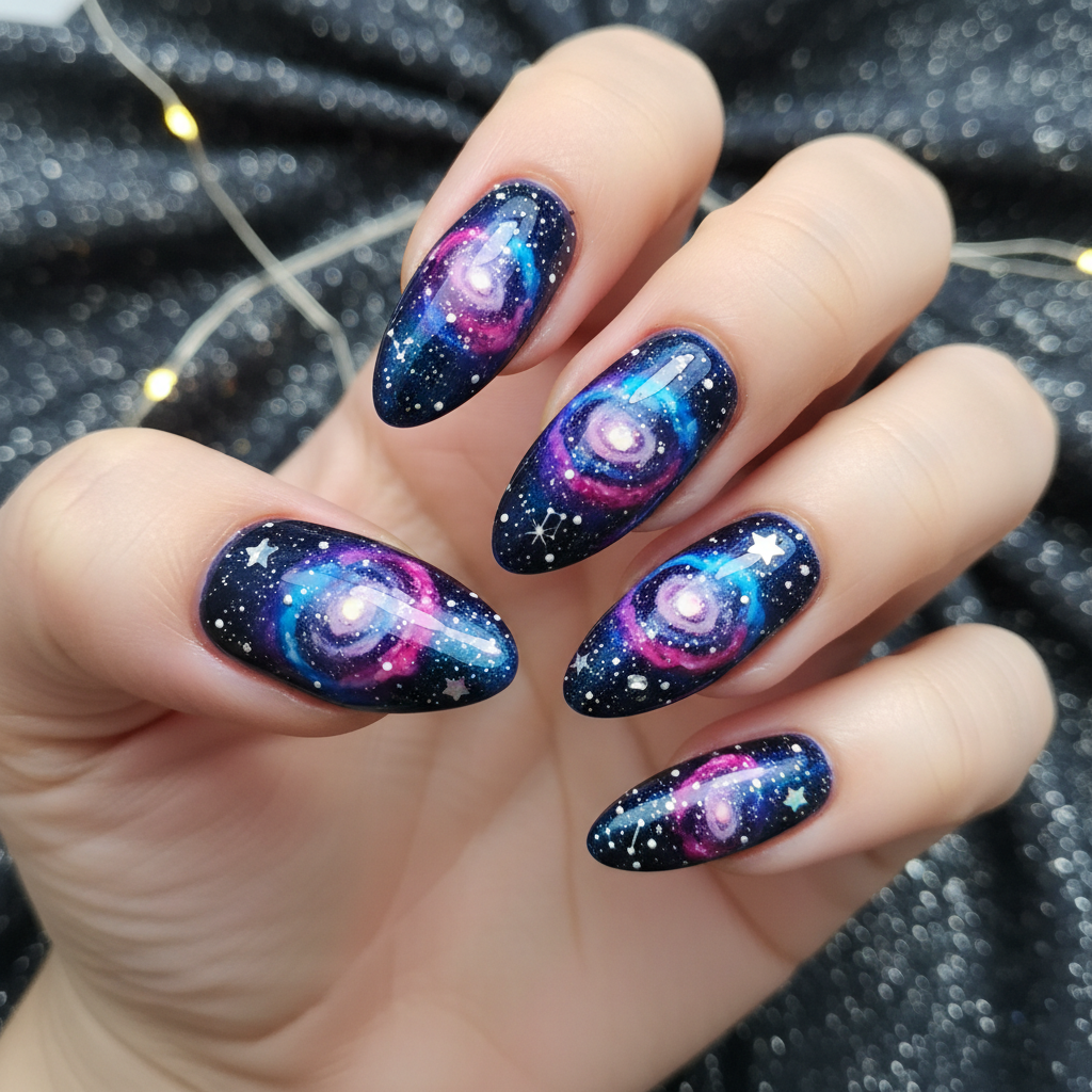 Photo-real Salon Galaxy Nails