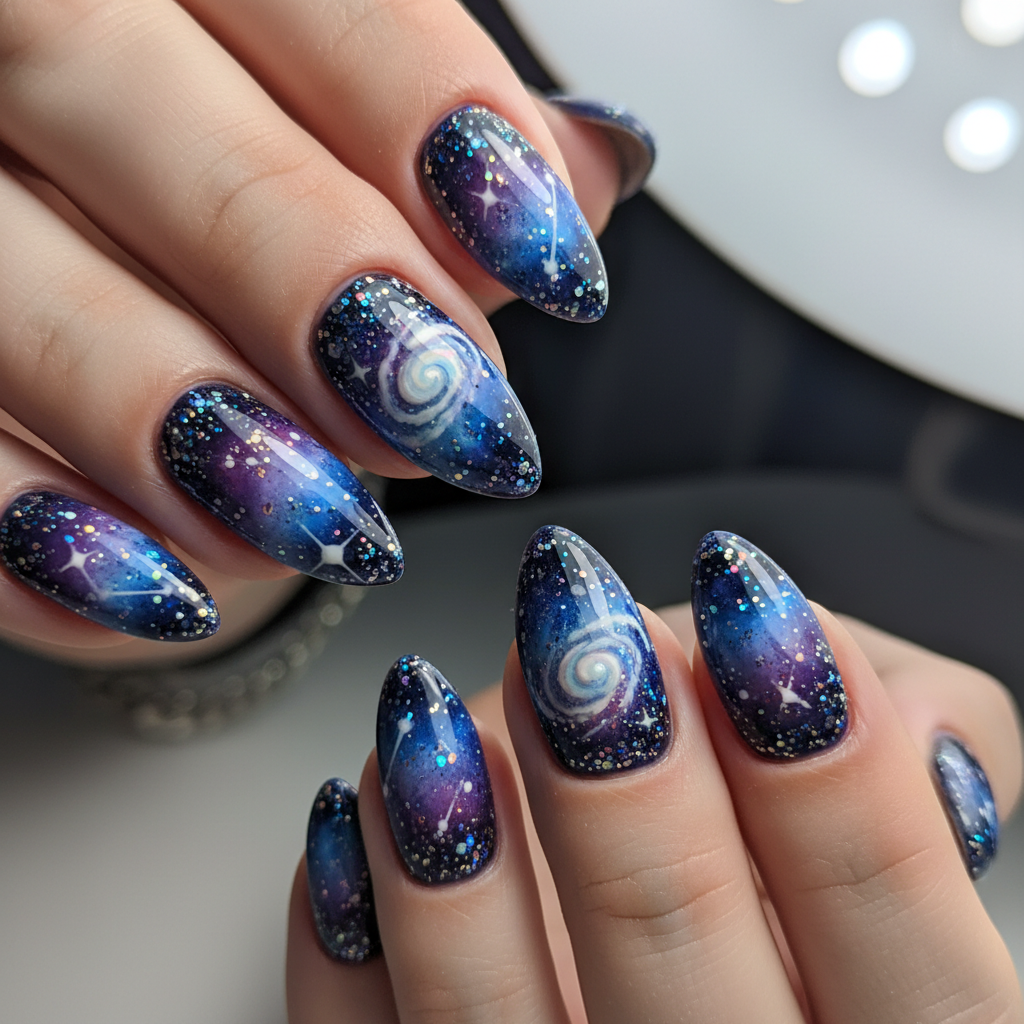 Photo-real Salon Galaxy Nails