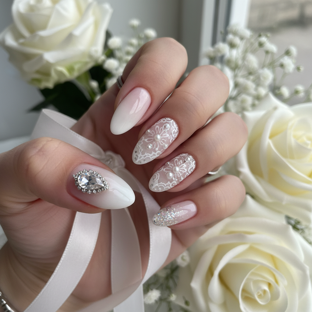 Photo-real Salon Bridal Nails